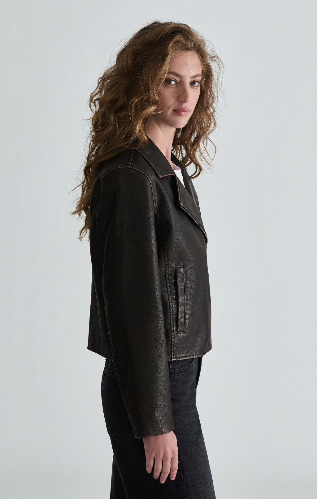 WOMEN JACKET IN DARK BROWN - Mavi Jeans