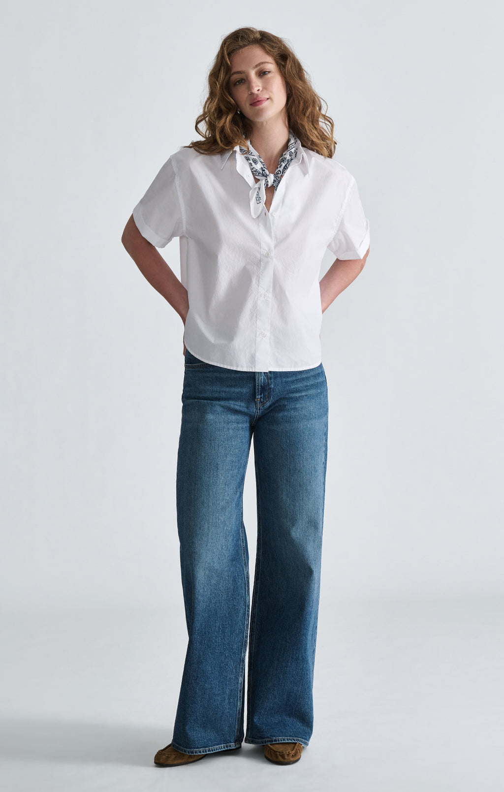 SHORT SLEEVE SHIRT IN WHITE - Mavi Jeans