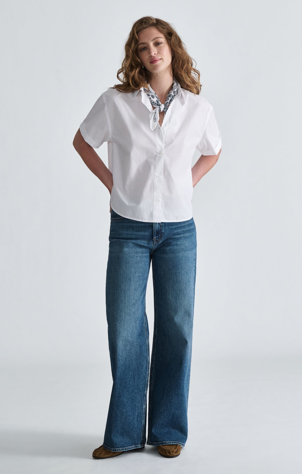 SHORT SLEEVE SHIRT IN WHITE - Mavi Jeans