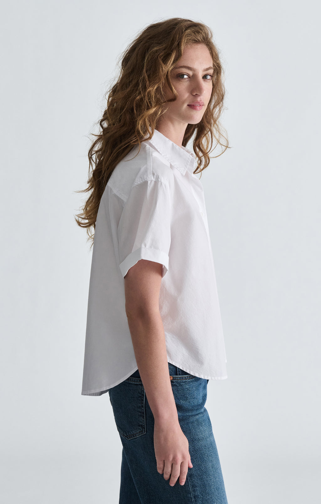 SHORT SLEEVE SHIRT IN WHITE - Mavi Jeans