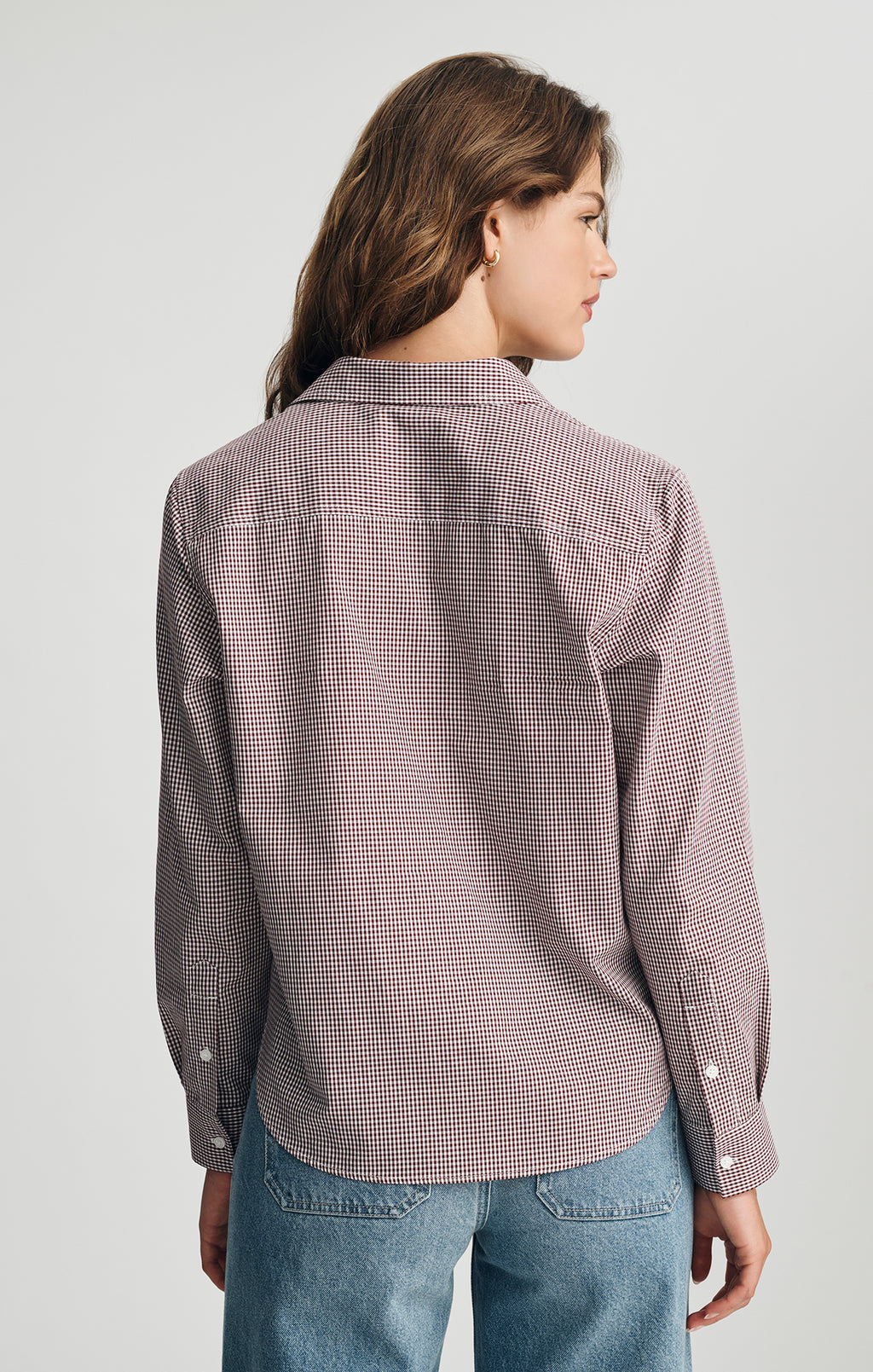 BUTTON-UP SHIRT IN WINDSOR WINE CHECK - Mavi Jeans