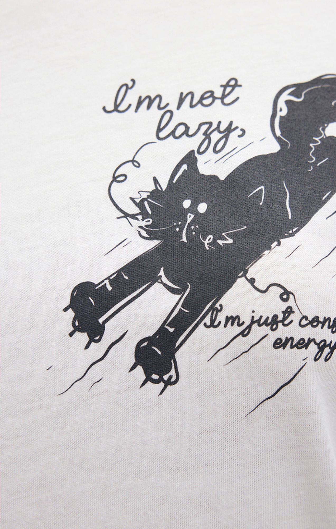 LAZY CAT T-SHIRT IN ANTIQUE WHITE - Mavi Jeans