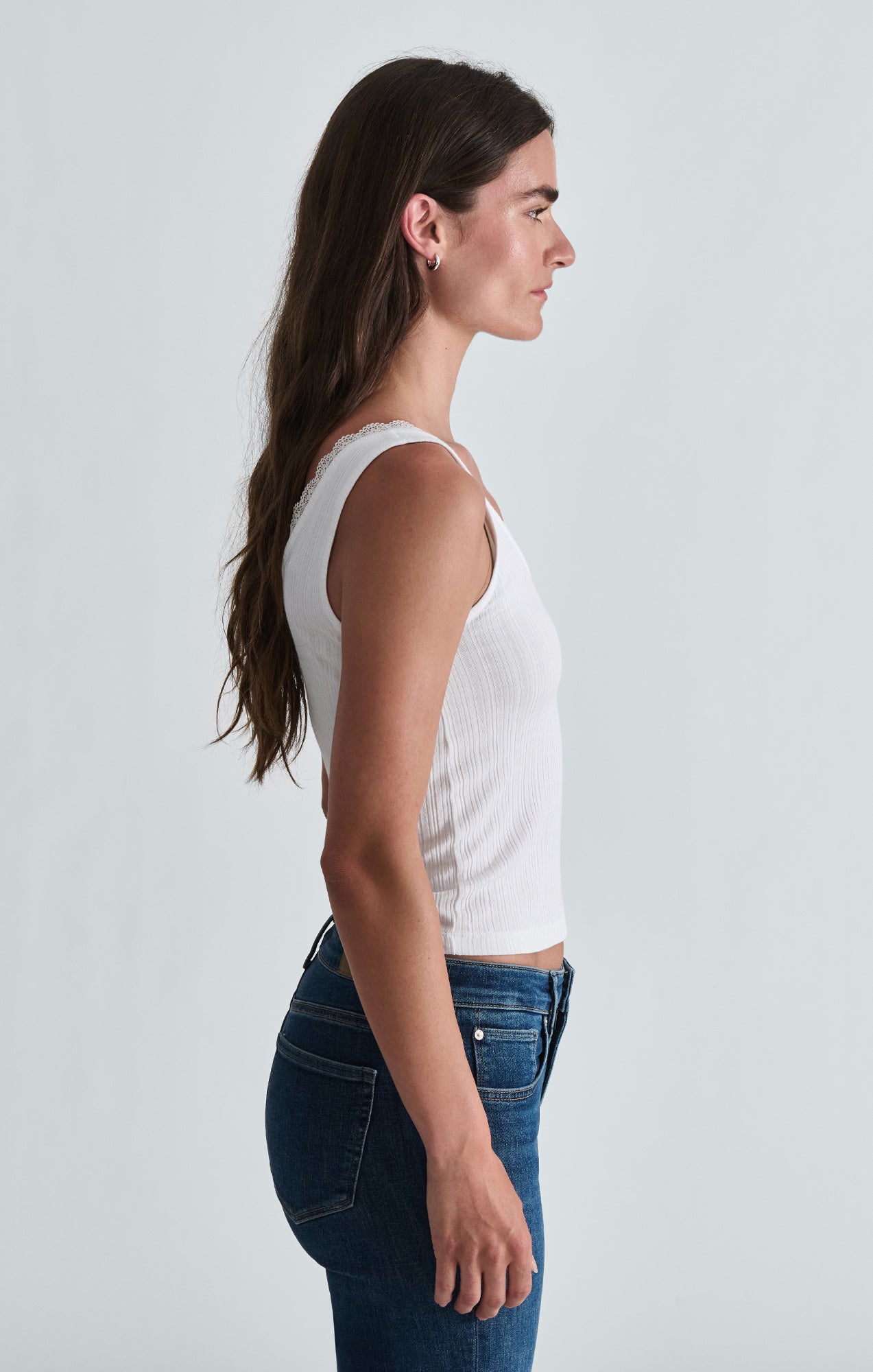 STRAP FASHION JERSEY IN ANTIQUE WHITE - Mavi Jeans