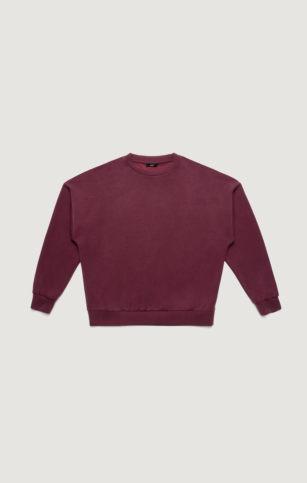 LUXE TOUCH TENCEL™ SWEATSHIRT IN TAWNY PORT - Mavi Jeans