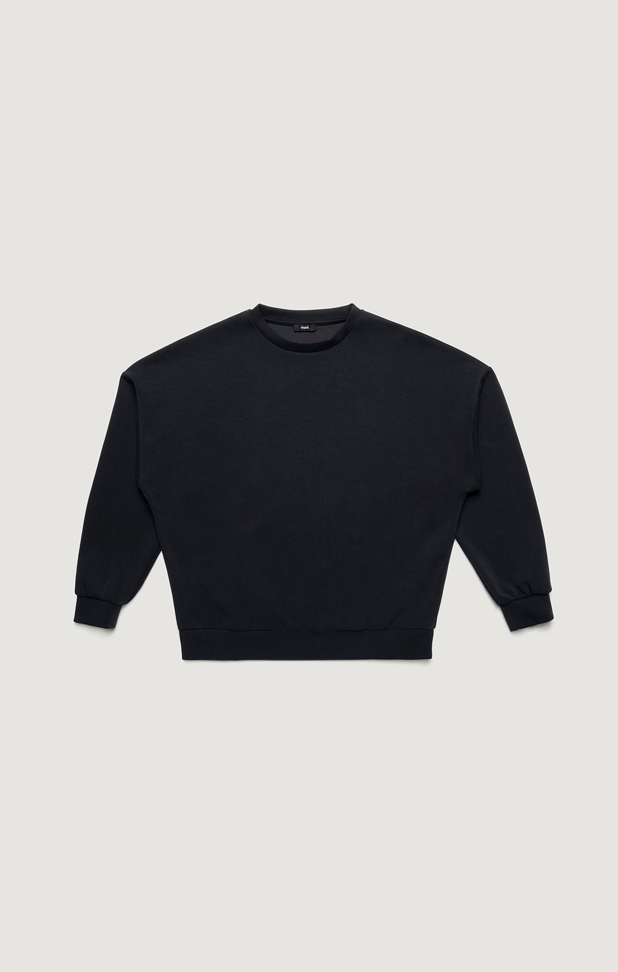 LUXE TOUCH TENCEL™ SWEATSHIRT IN BLACK - Mavi Jeans