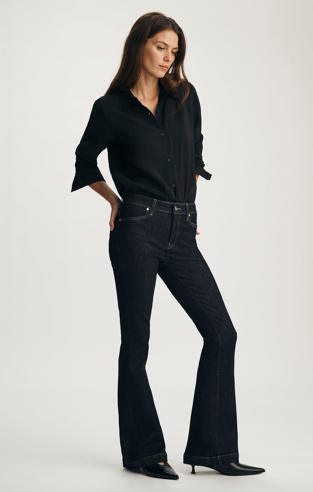 SYDNEY FLARE IN RINSE GOLD PREMIUM