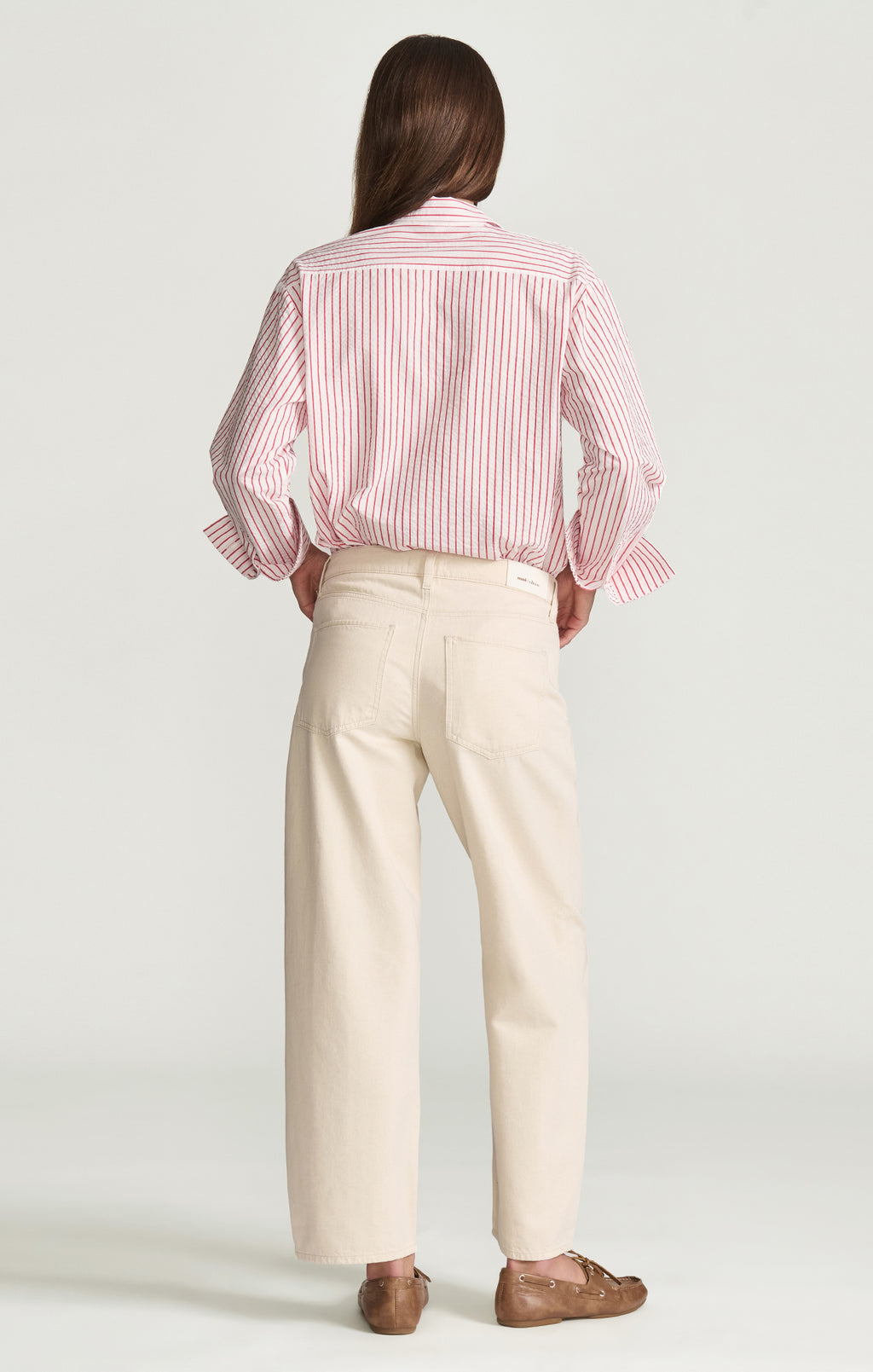 LEILA BARREL IN ECRU LINEN MAVI EDITION - Mavi Jeans