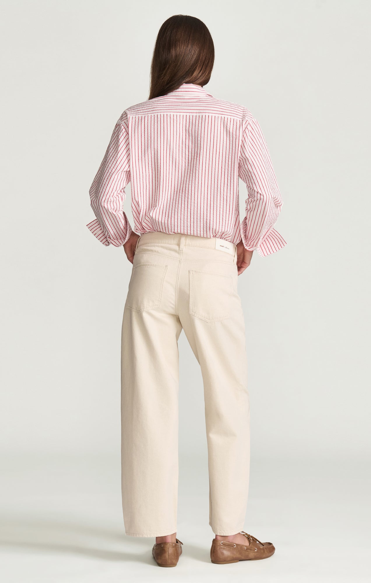 LEILA BARREL IN ECRU LINEN MAVI EDITION - Mavi Jeans