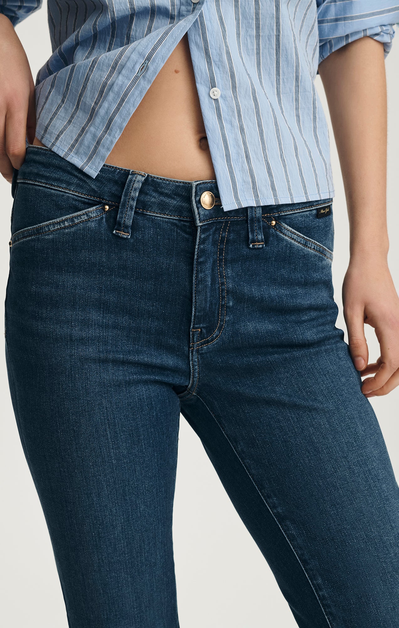 SYDNEY FLARE IN DARK BRUSHED GOLD PREMIUM - Mavi Jeans