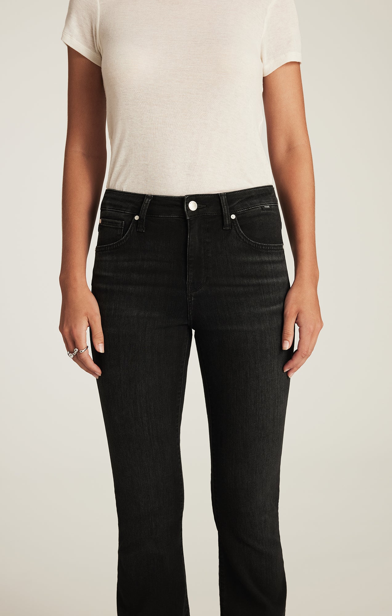 SYDNEY FLARE IN DARK SMOKE FEATHER BLUE - Mavi Jeans