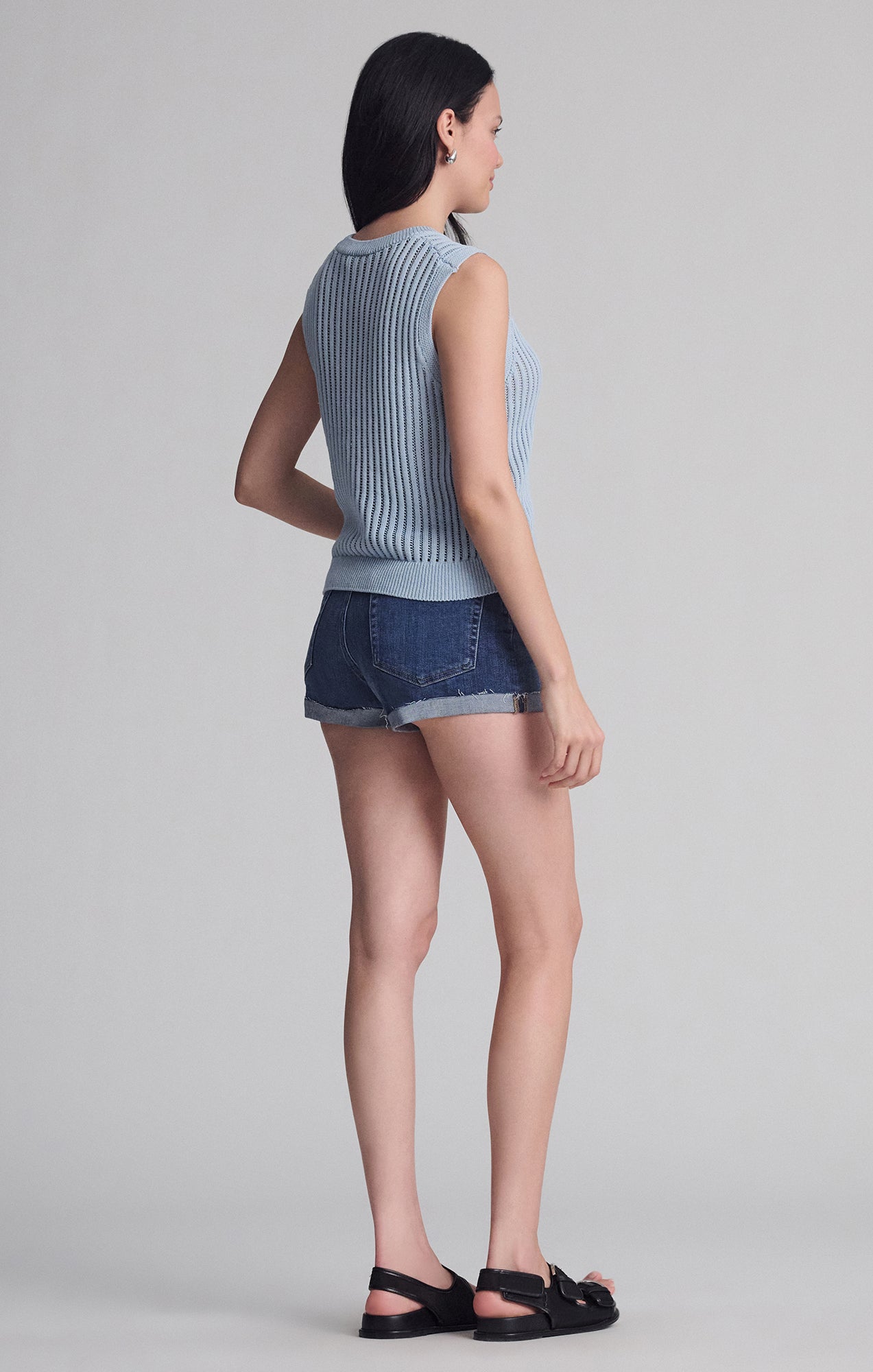 KNIT TANK TOP IN NIAGARA MIST - Mavi Jeans