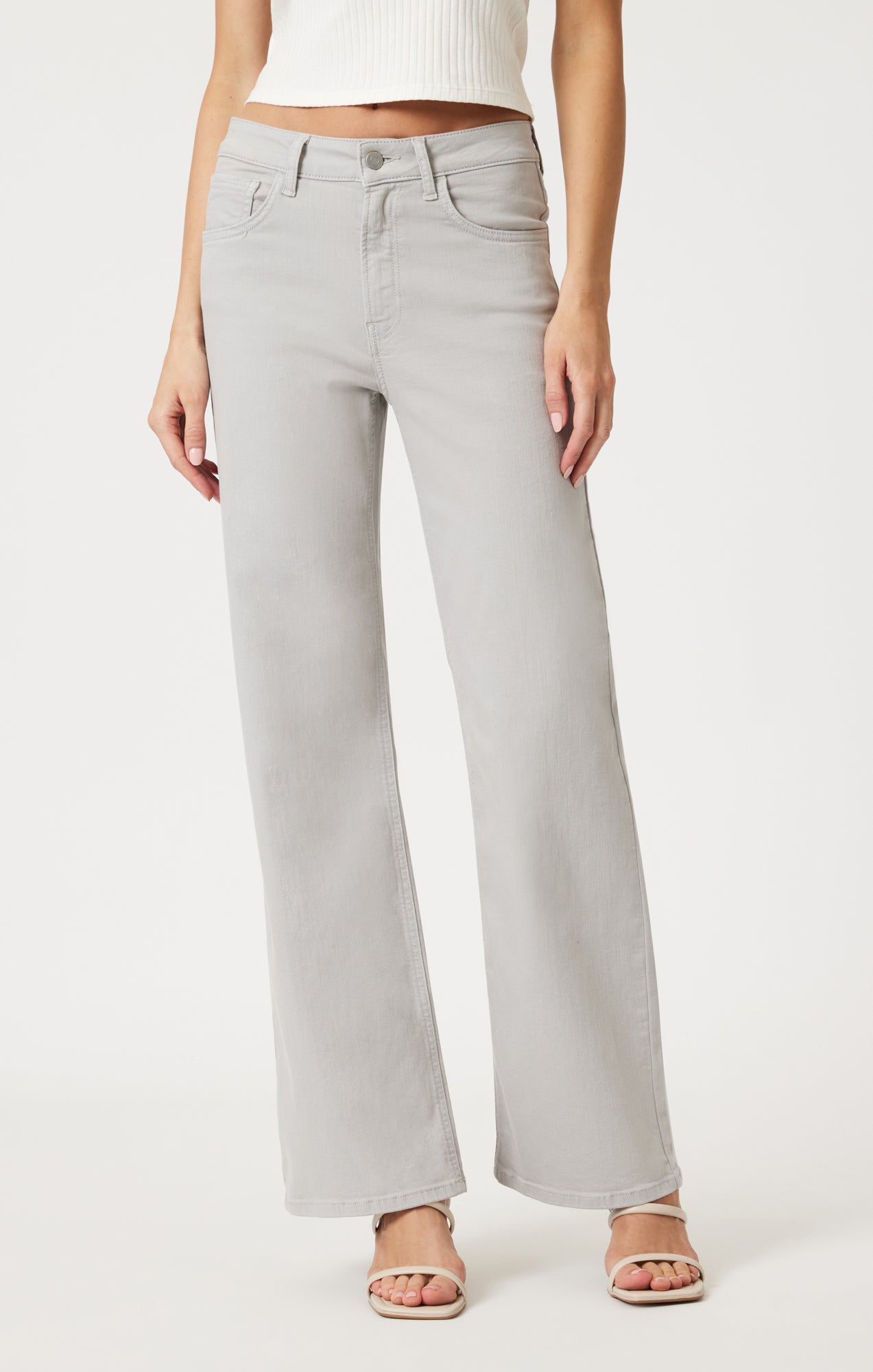 ALENA WIDE LEG IN MIRAGE GRAY FLEX BLUE - Mavi Jeans