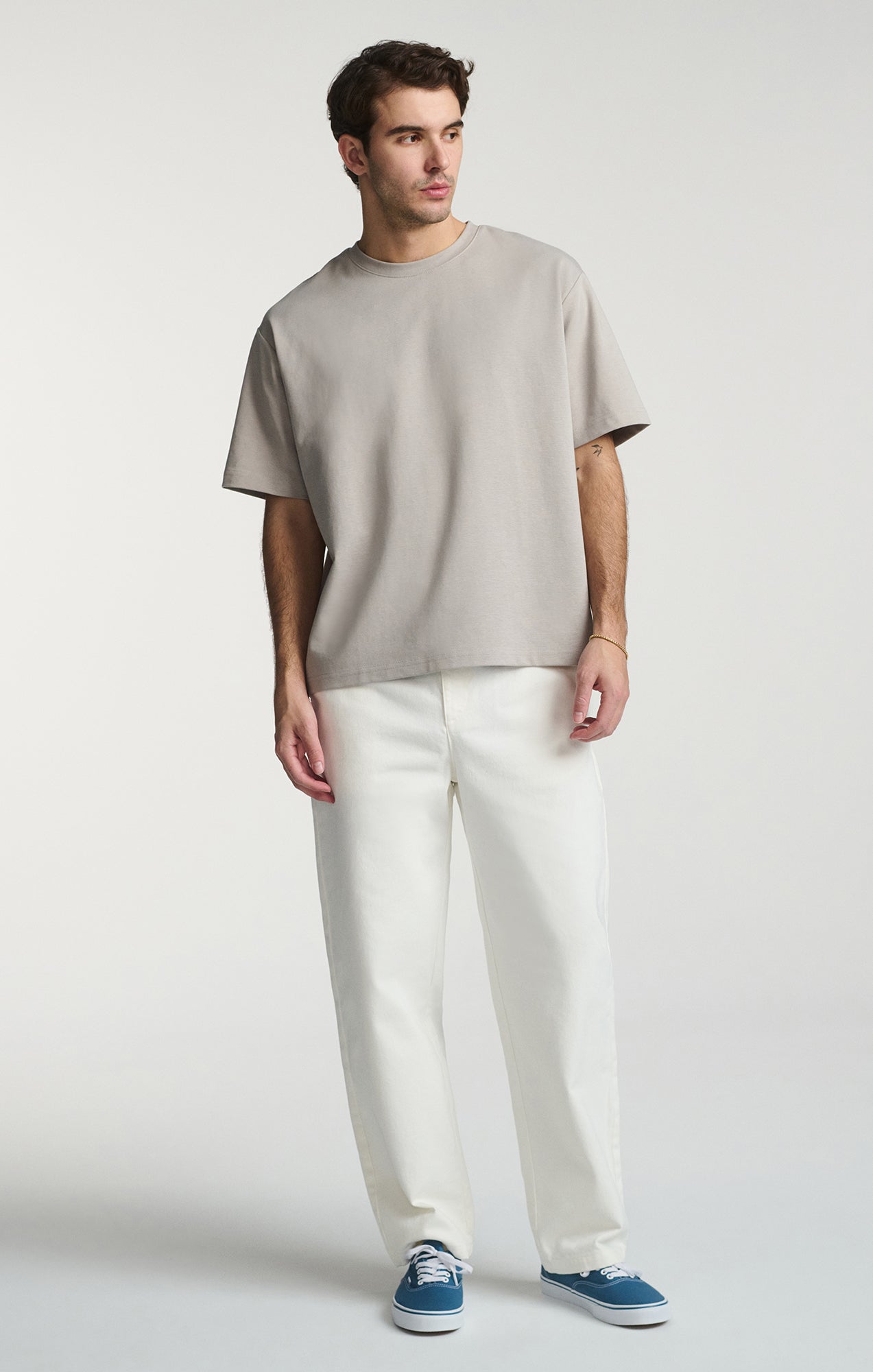 SHORT SLEEVE CREW NECK T-SHIRT IN PALOMA - Mavi Jeans