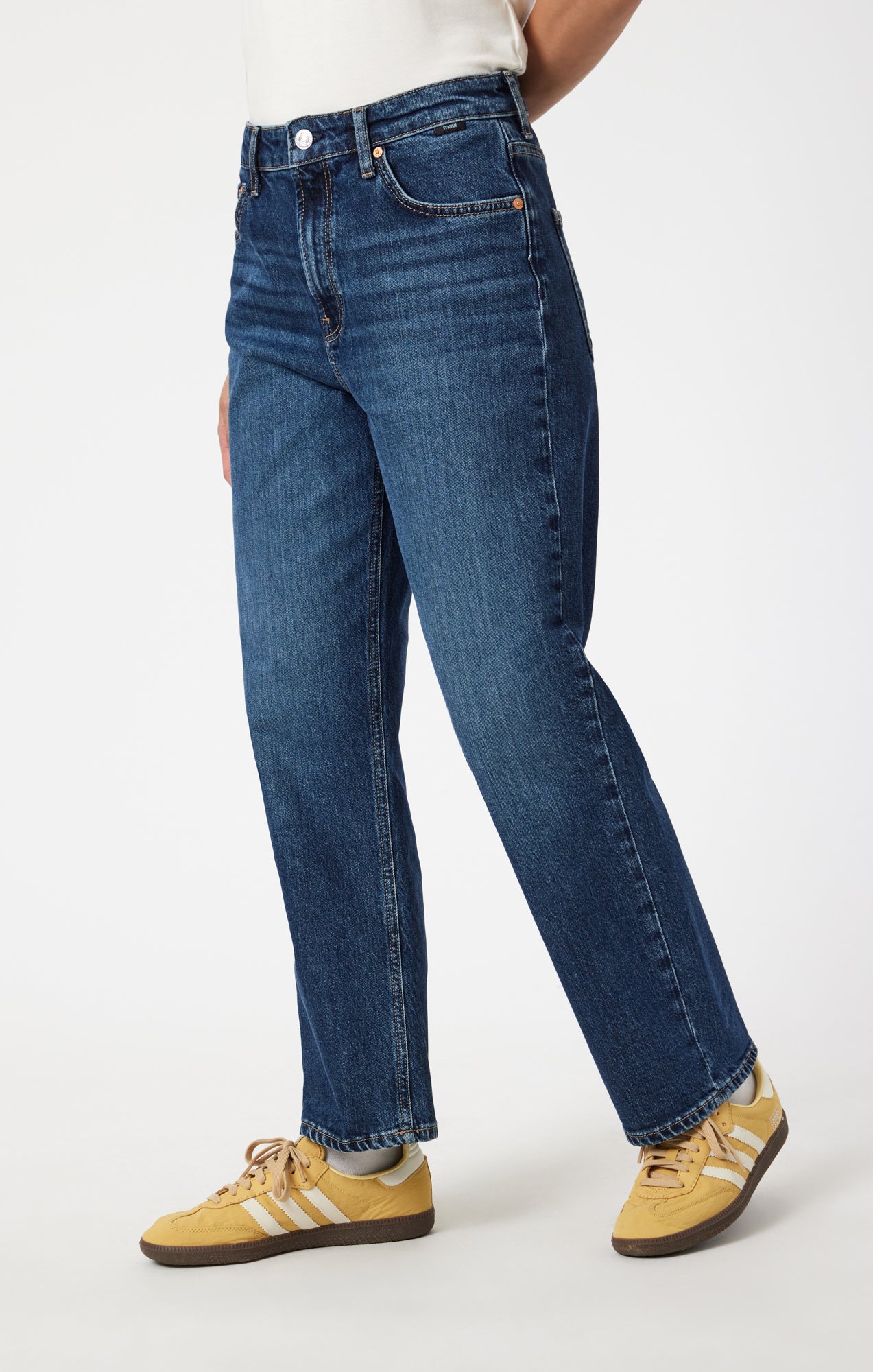 SAVANNAH STRAIGHT LEG IN MID CLASSIC BLUE - Mavi Jeans