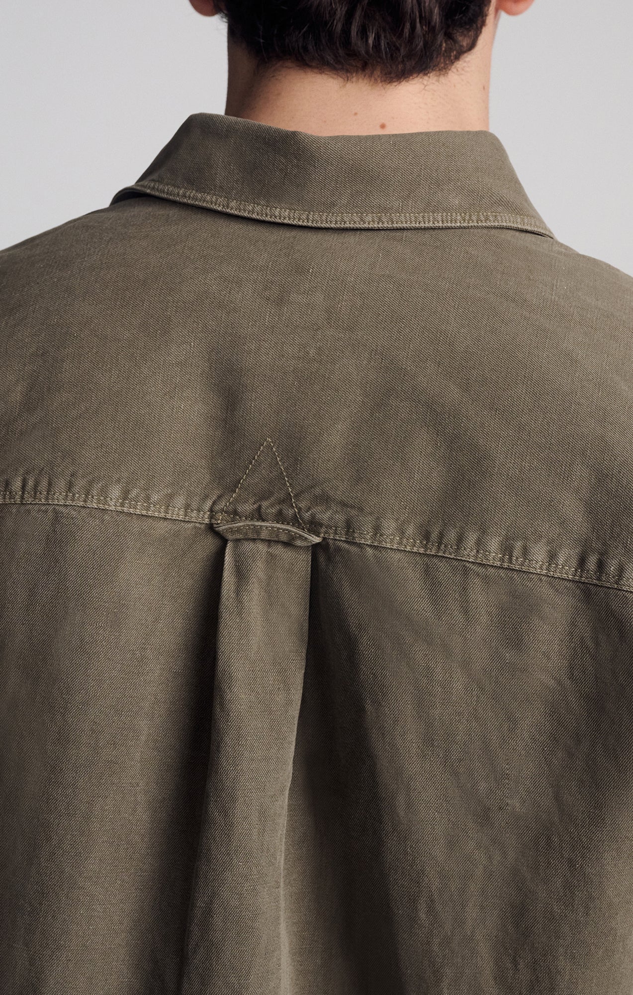 ONE POCKET LONG SLEEVE BUTTON-UP SHIRT IN BUNGEE CORD - Mavi Jeans