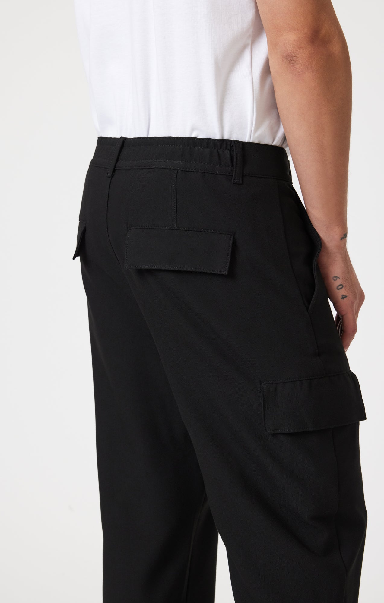 STRAIGHT LEG CARGO PANTS IN JET BLACK - Mavi Jeans
