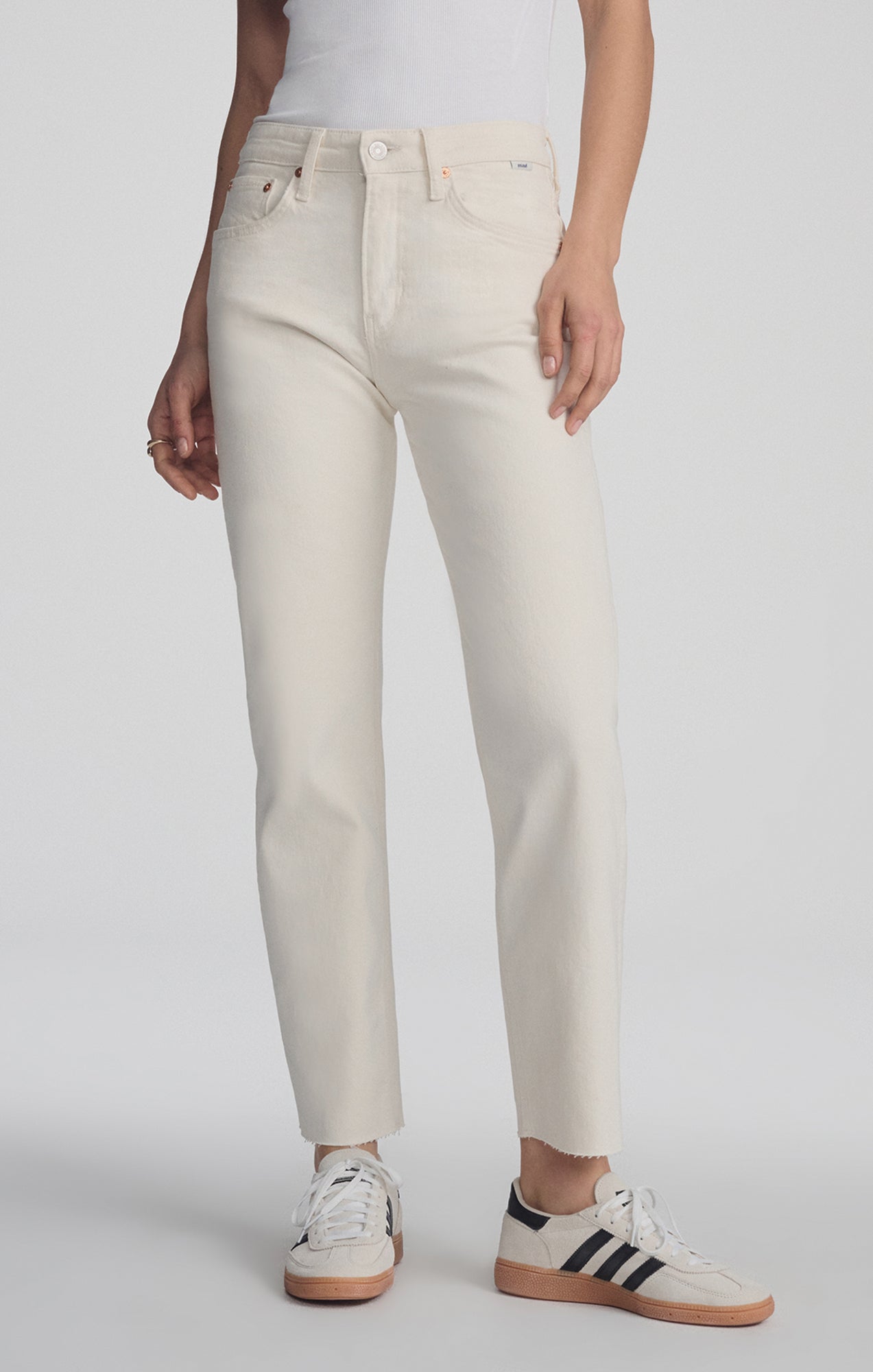 SAVANNAH STRAIGHT LEG IN ECRU CLASSIC BLUE - Mavi Jeans