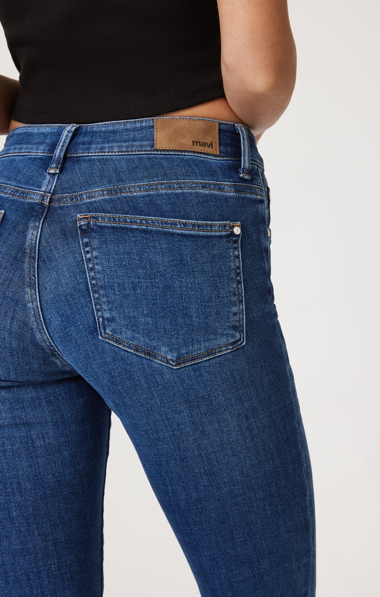 SYDNEY FLARE IN DARK BRUSHED FEATHER BLUE - Mavi Jeans