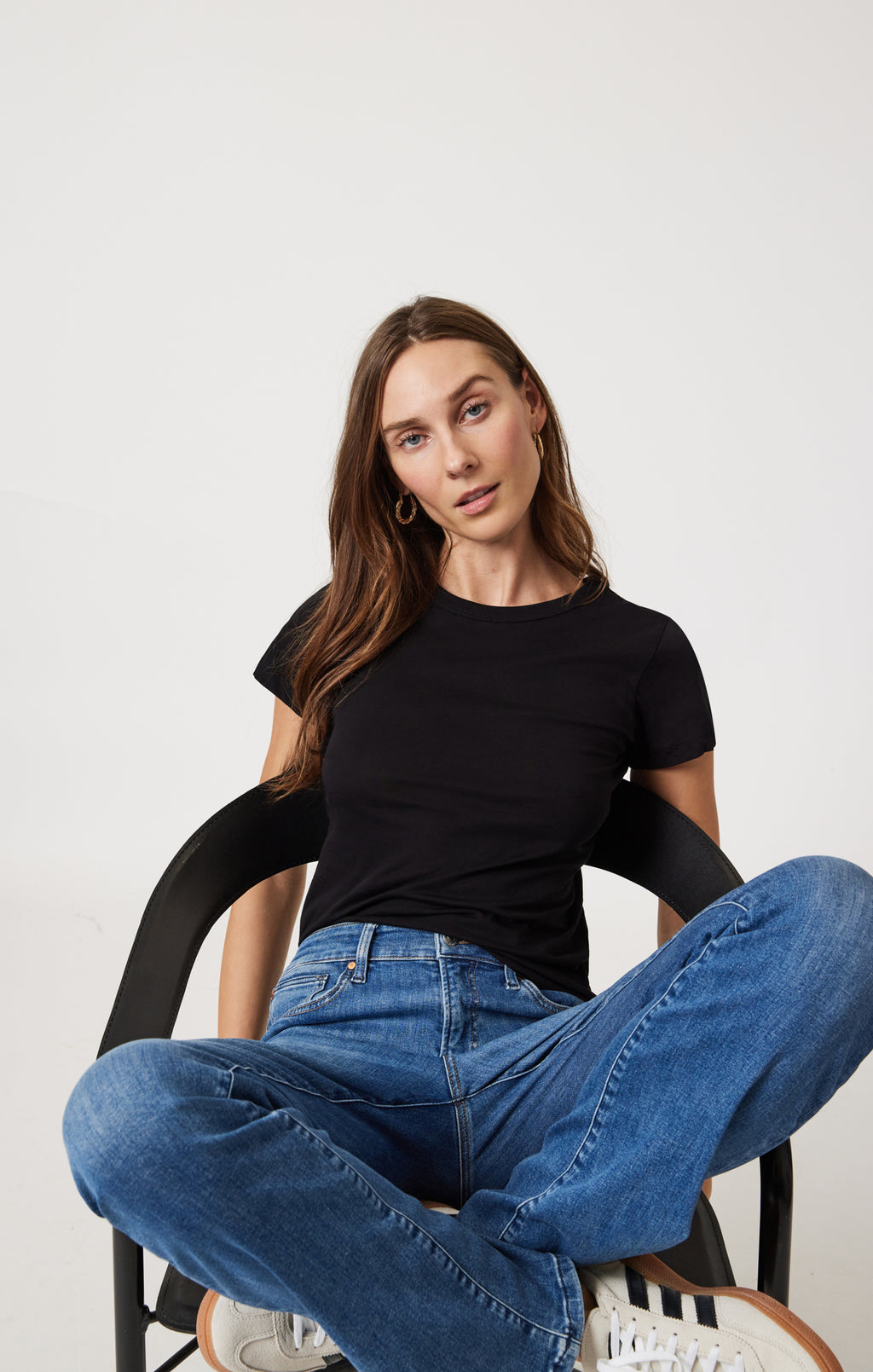 MOLLY BOOTCUT IN MID BRUSHED FLEX BLUE - Mavi Jeans
