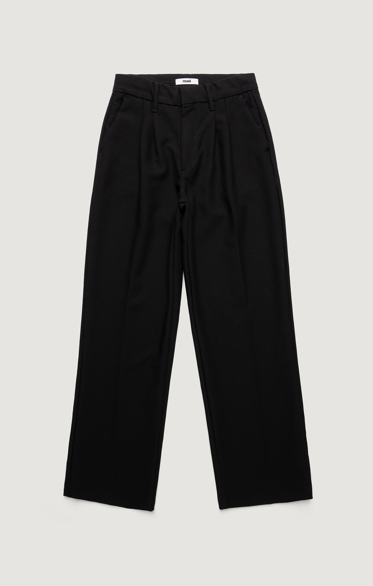 CHARLOTTE WIDE LEG IN BLACK SMART TWILL - Mavi Jeans