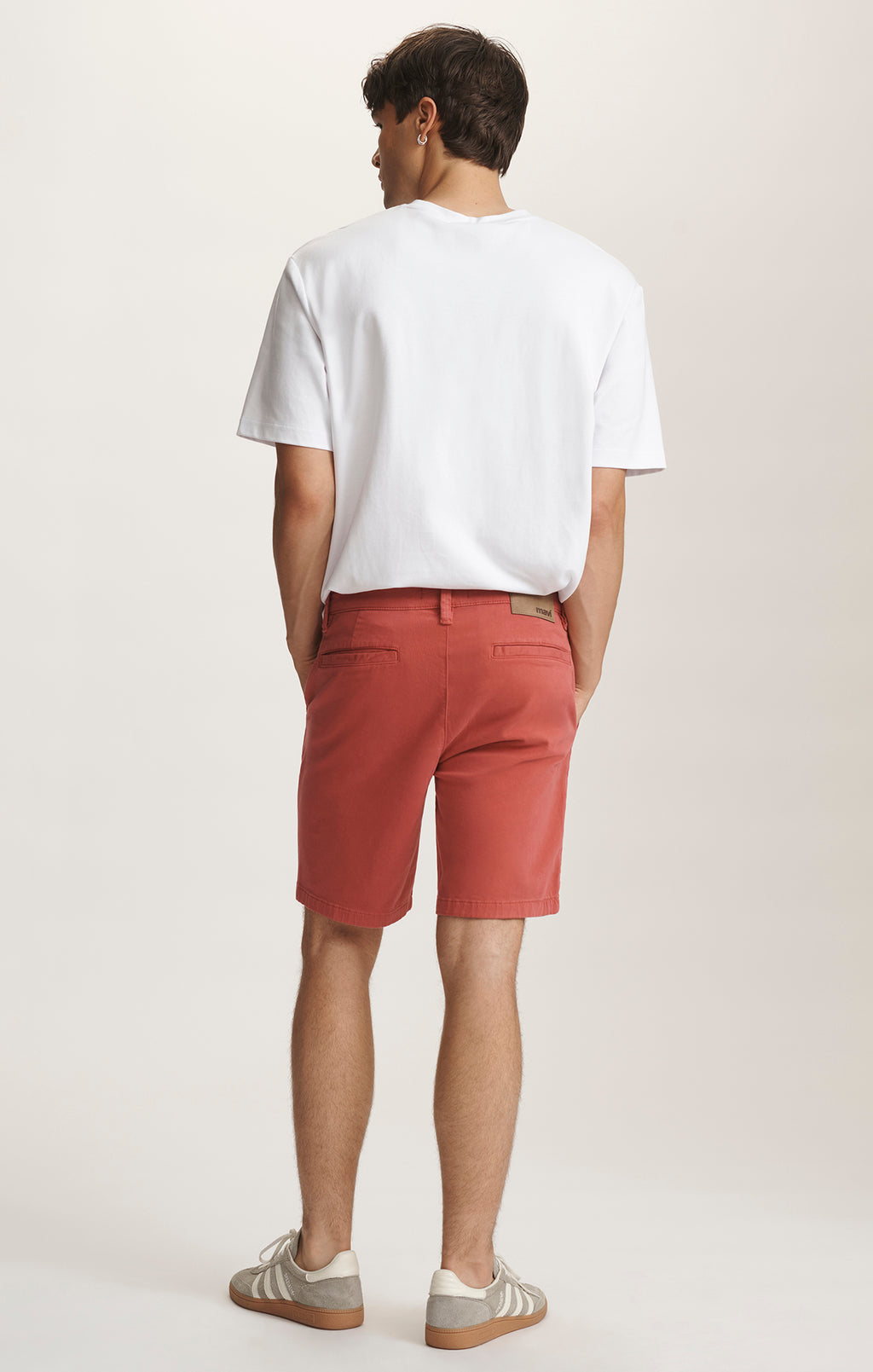 JACOB CROP SHORTS IN BUBBLEGUM CASUAL TWILL - Mavi Jeans