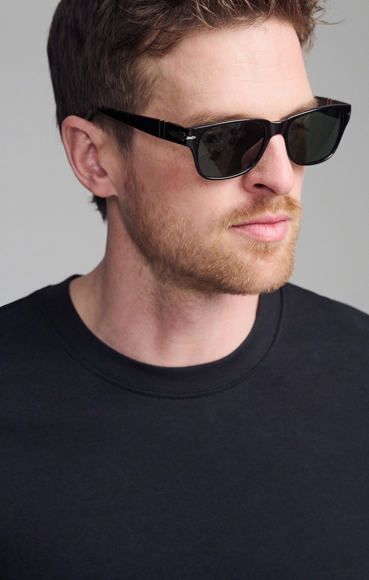 SHORT SLEEVE CREW NECK T-SHIRT IN BLACK - Mavi Jeans