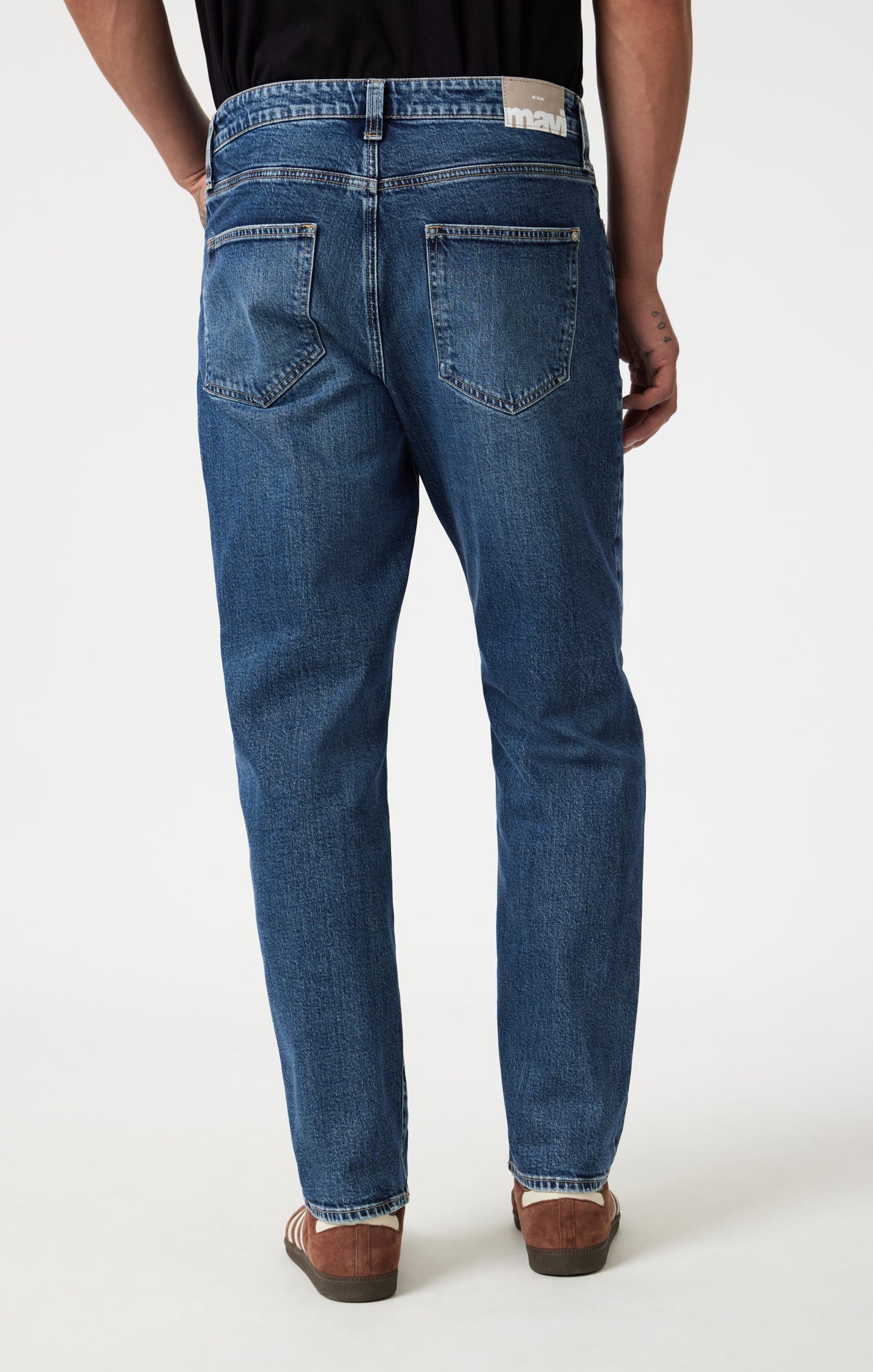 MARCEL LOOSE STRAIGHT LEG IN MID BRUSHED CLASSIC BLUE - Mavi Jeans