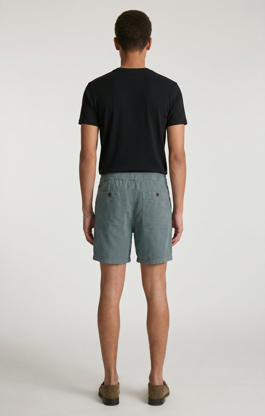 DAXON SHORTS IN TEAL LINEN - Mavi Jeans