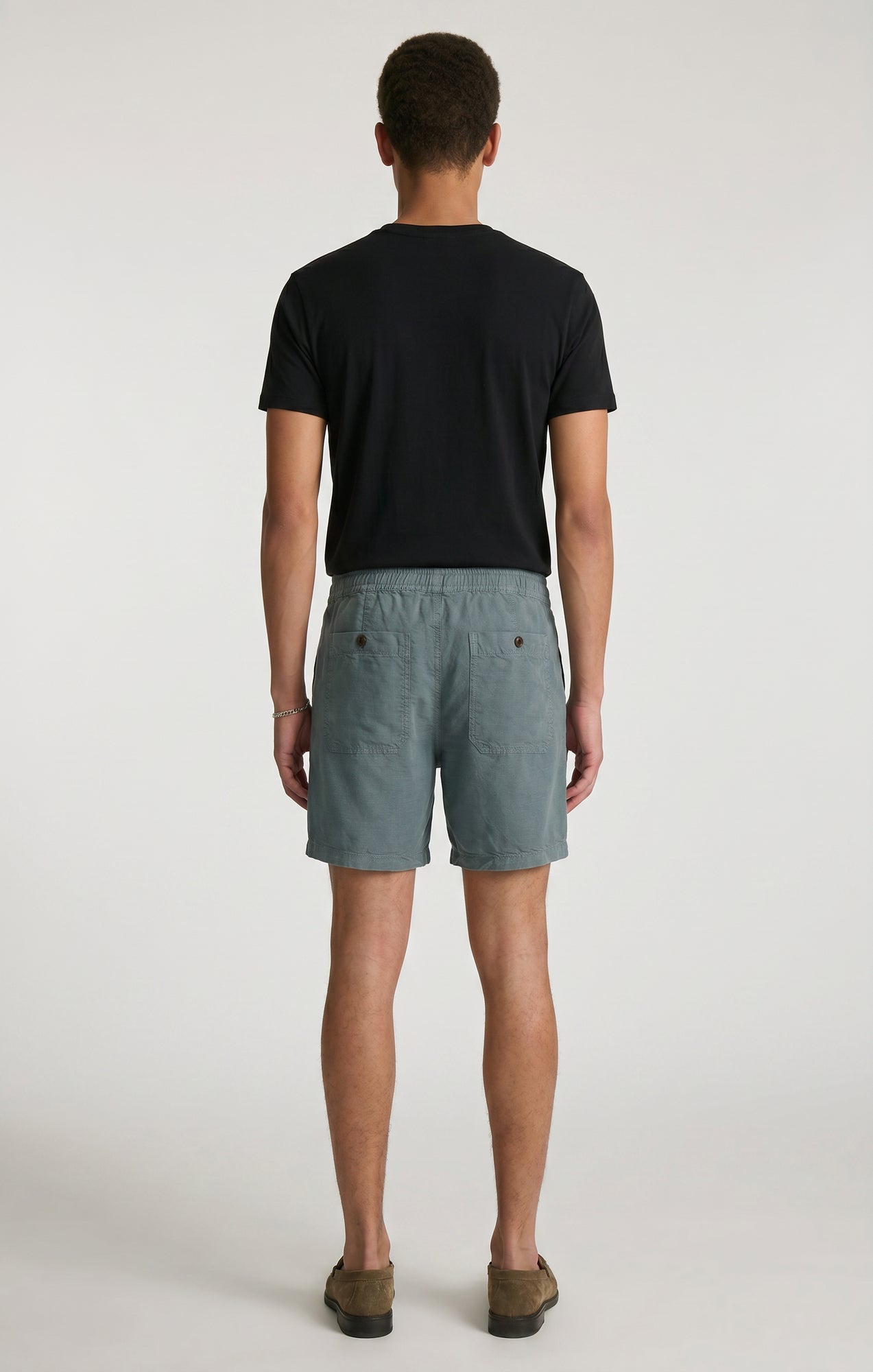 DAXON SHORTS IN TEAL LINEN - Mavi Jeans