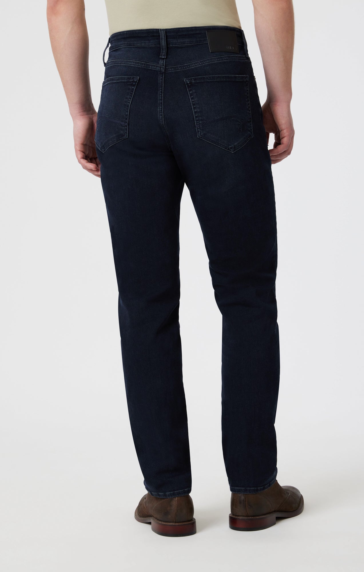 STEVE  ATHLETIC FIT IN BLUE BLACK BRUSHED SUPERMOVE - Mavi Jeans