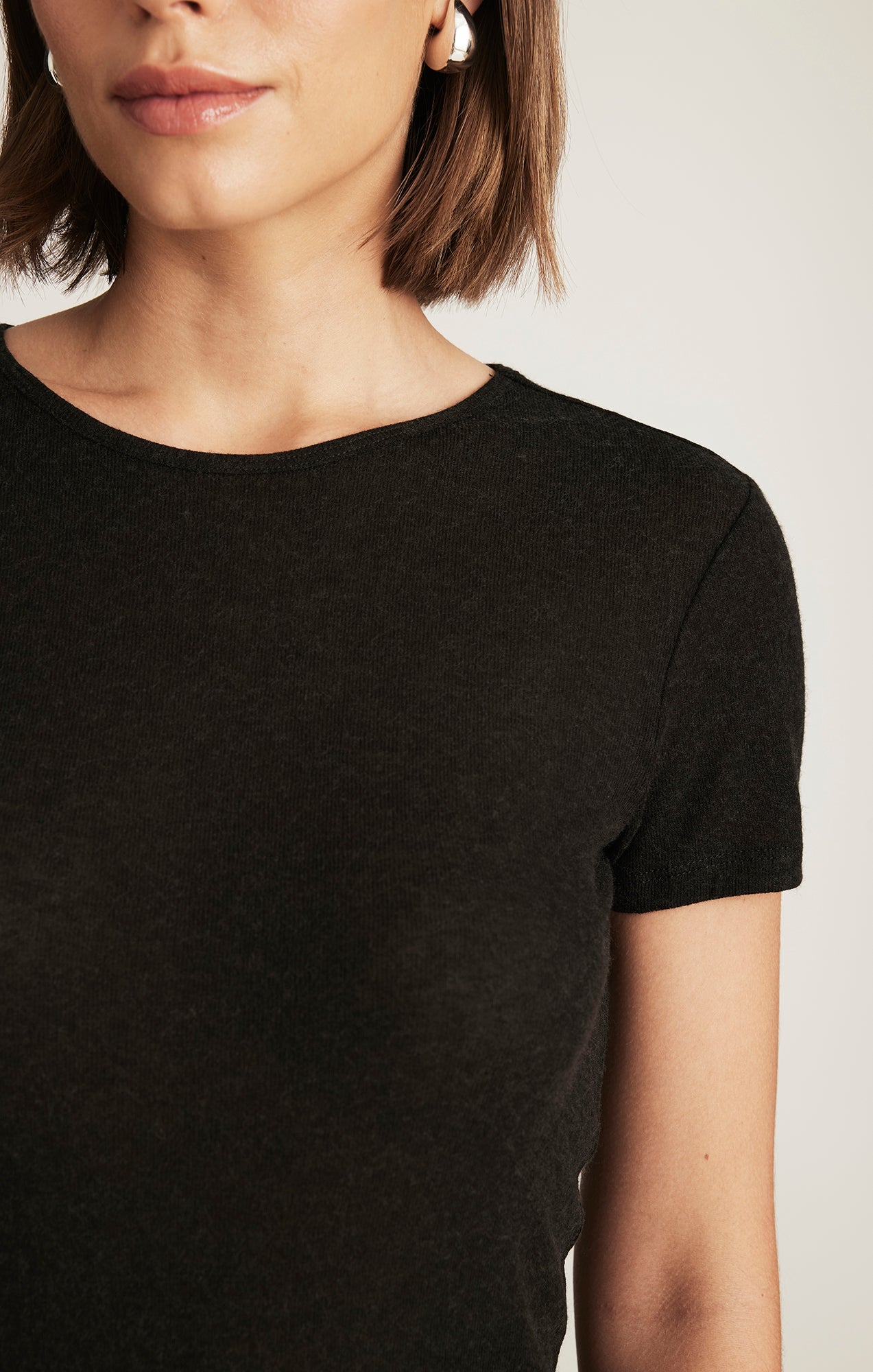 EDITION CAP SLEEVE T-SHIRT IN BLACK - Mavi Jeans