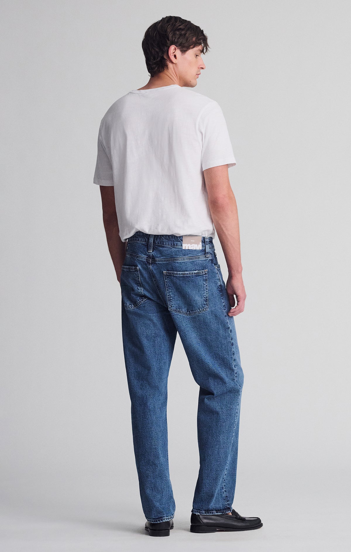 MARCEL LOOSE STRAIGHT LEG IN MID BRUSHED CLASSIC BLUE - Mavi Jeans