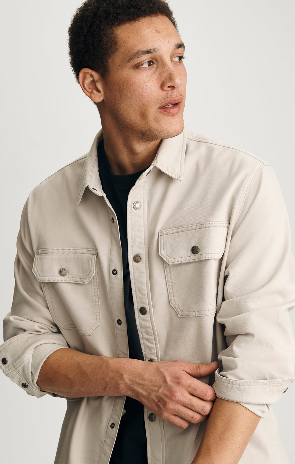 ASHER DENIM OVERSHIRT IN CLOUD EXPLORER - Mavi Jeans