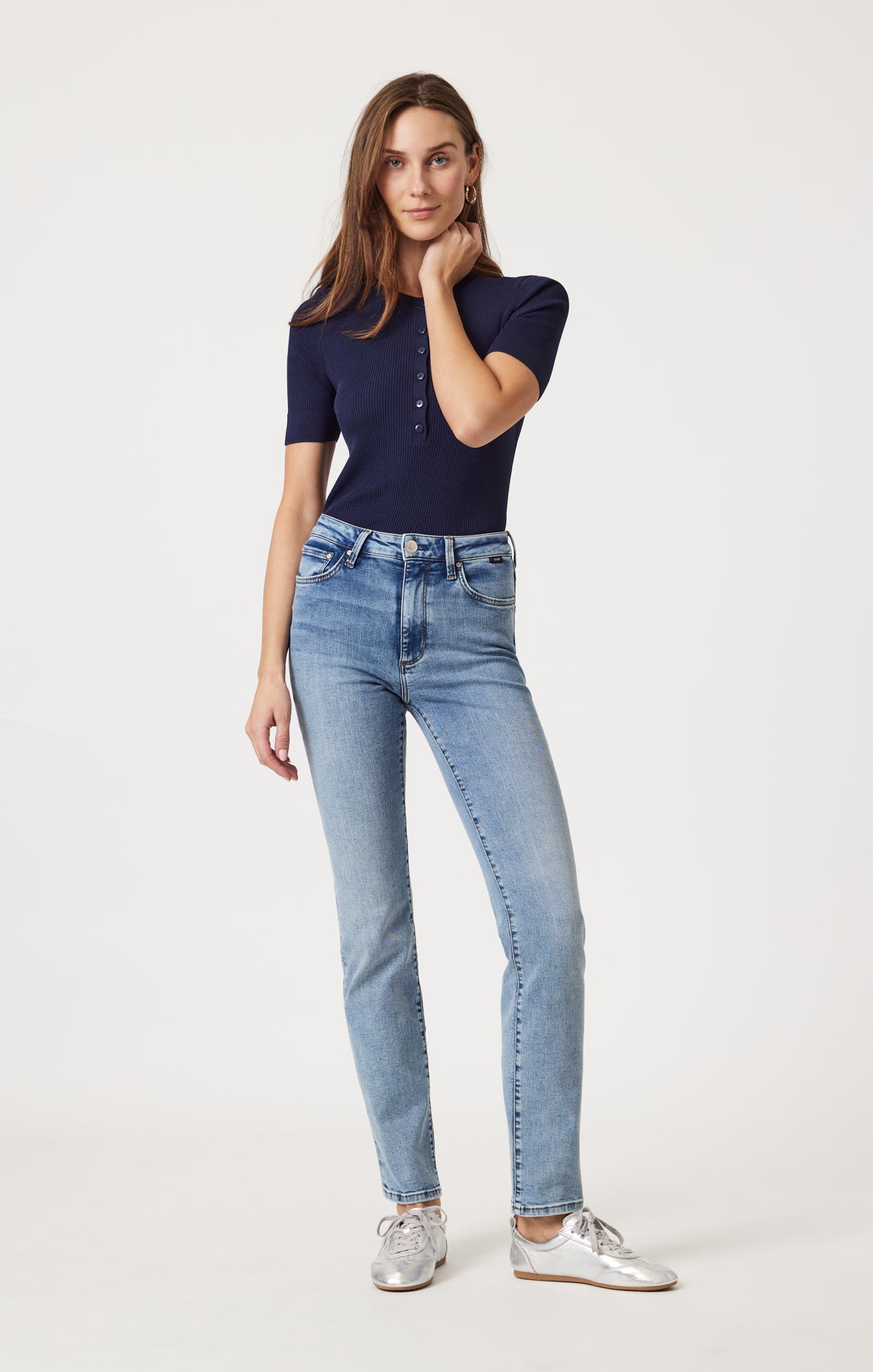 KENDRA STRAIGHT LEG IN LIGHT BRUSHED TRIBECA - Mavi Jeans