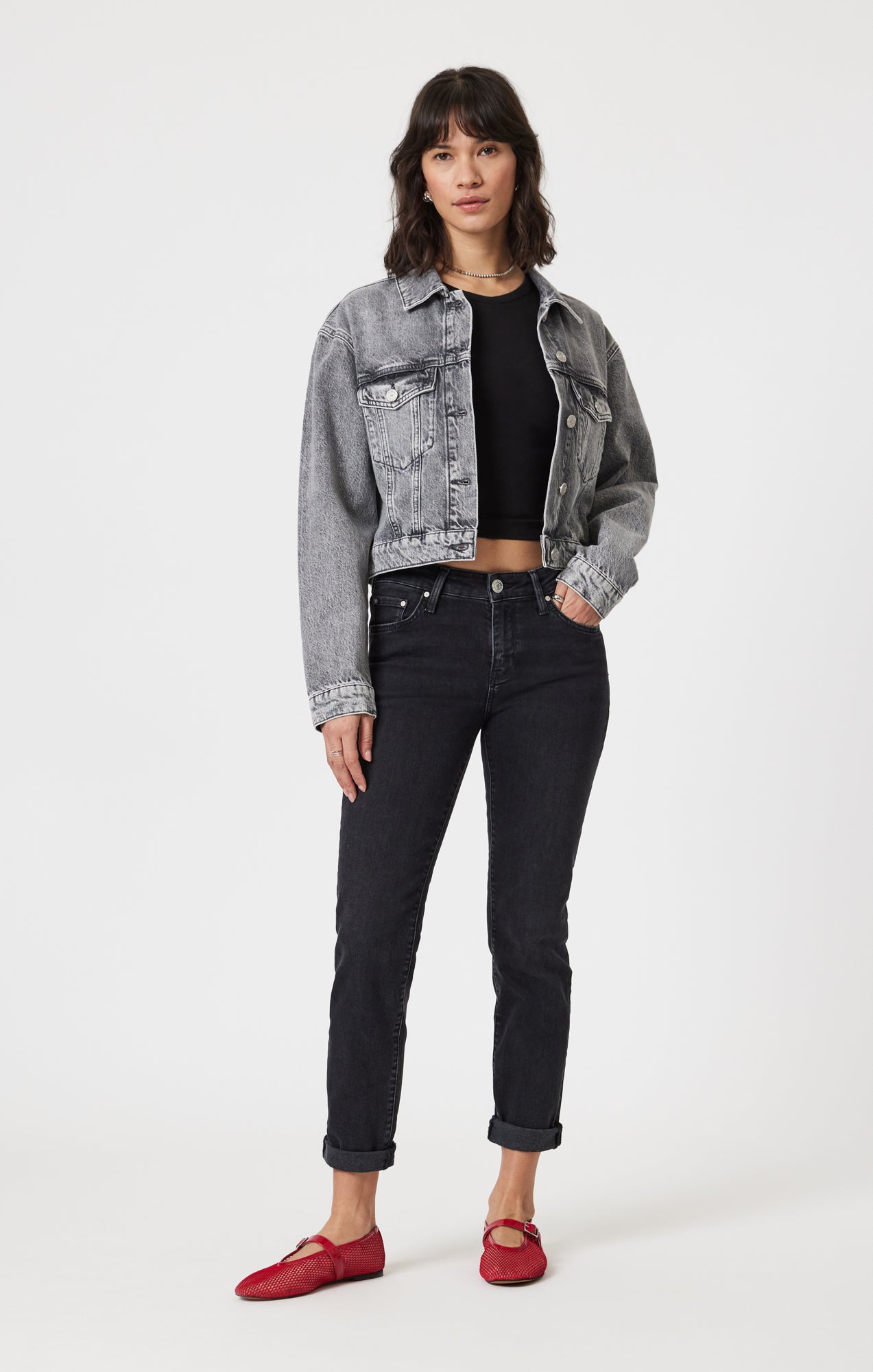 HARMONY DENIM JACKET IN LIGHT SMOKE DENIM - Mavi Jeans