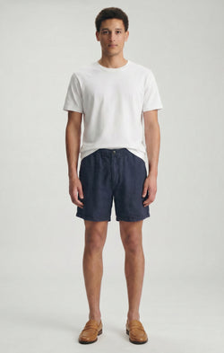 DAXON SHORTS IN NAVY LINEN - Mavi Jeans