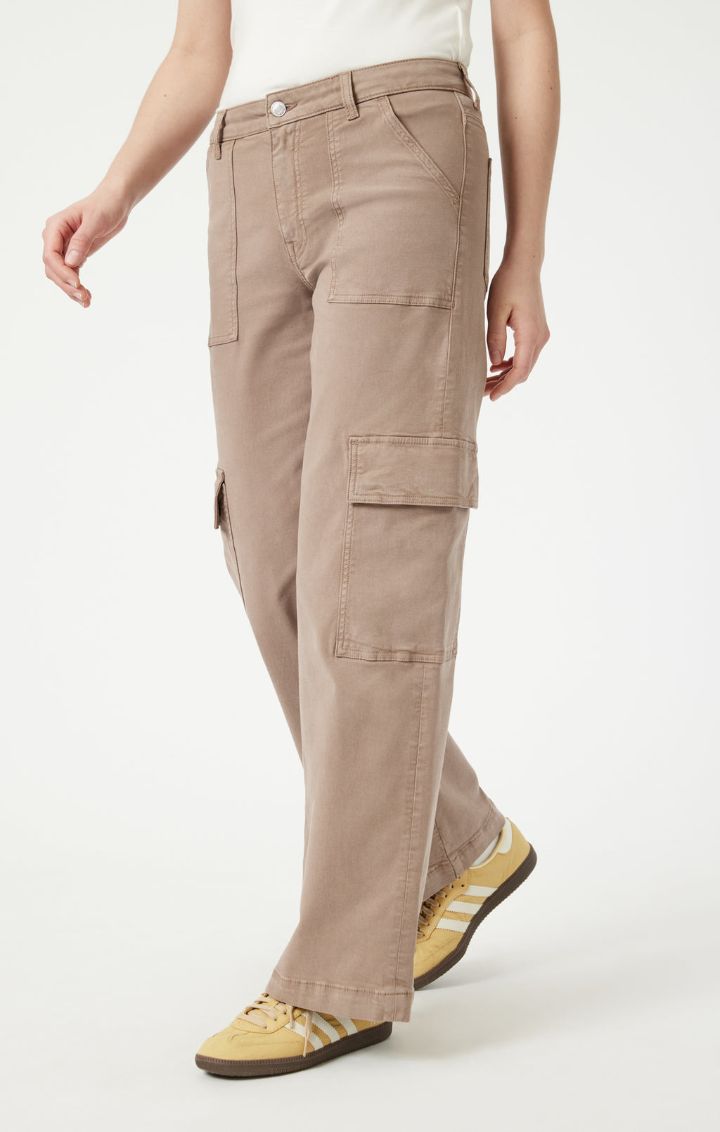 ALVA STRAIGHT CARGO IN CAPPUCCINO LUXE TWILL - Mavi Jeans