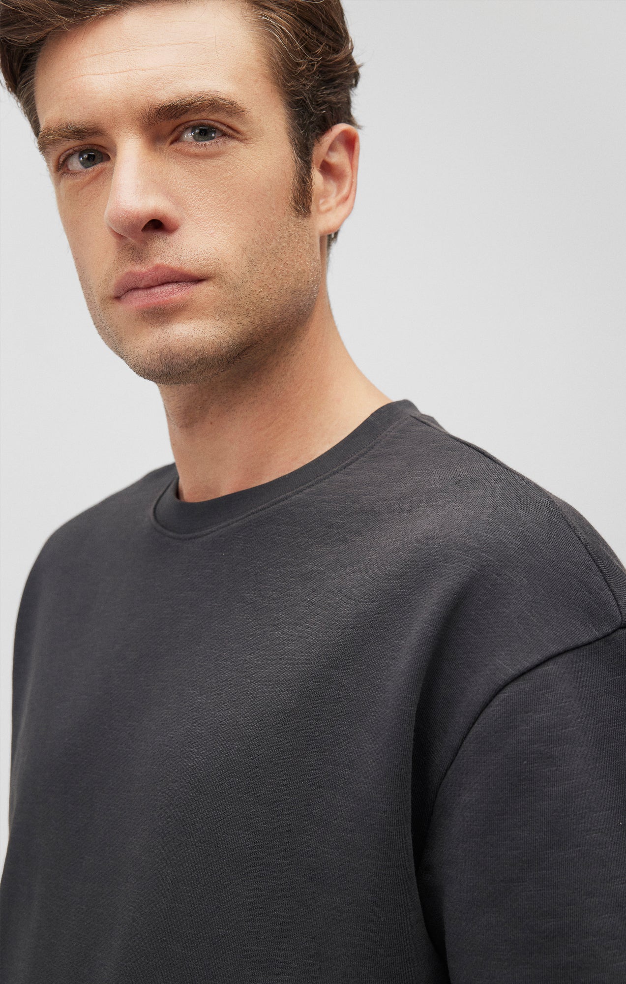 DROP SHOULDER T-SHIRT IN PIRATE BLACK - Mavi Jeans