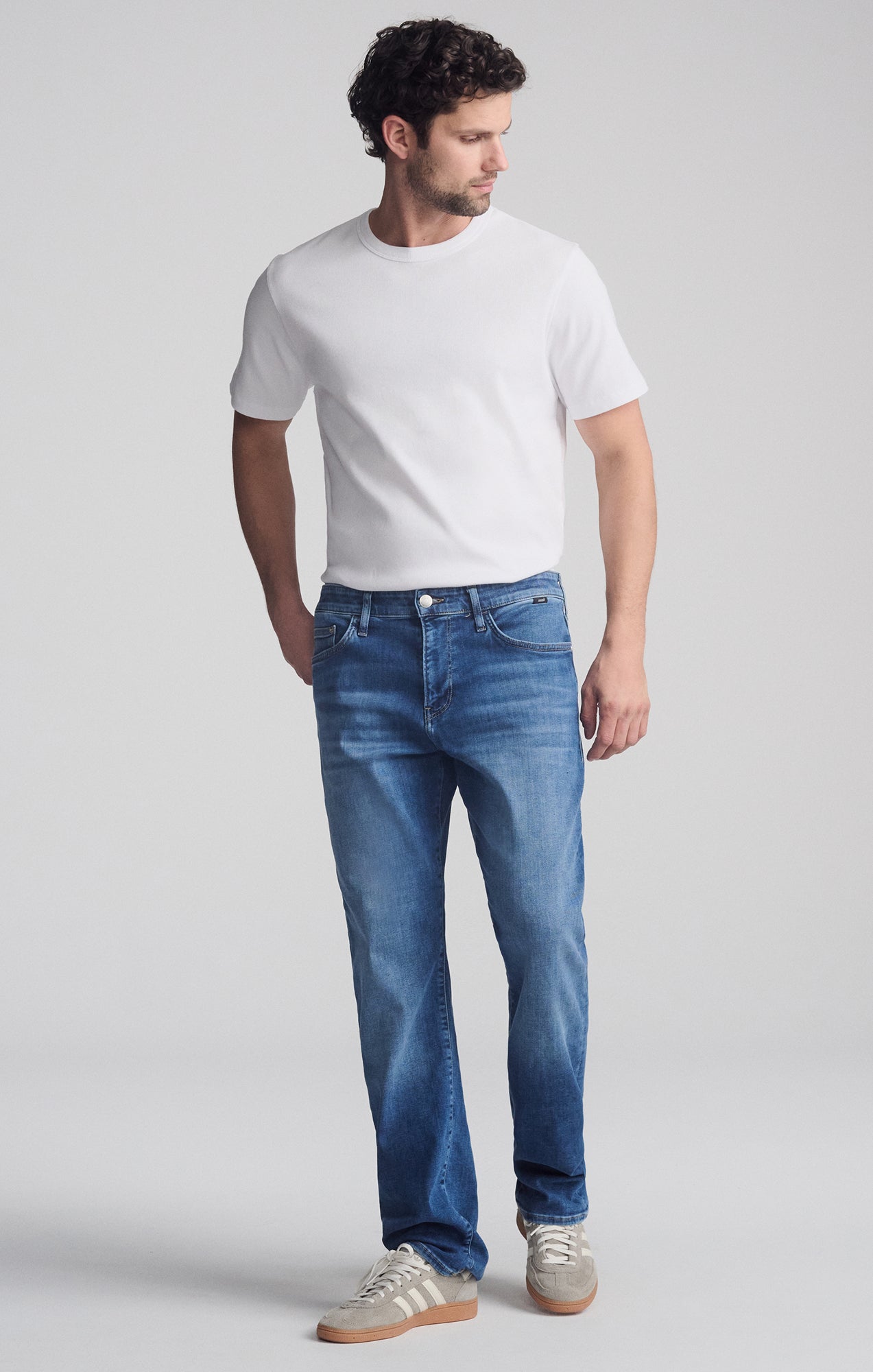 MATT RELAXED STRAIGHT LEG IN DARK BRUSHED FEATHER BLUE - Mavi Jeans
