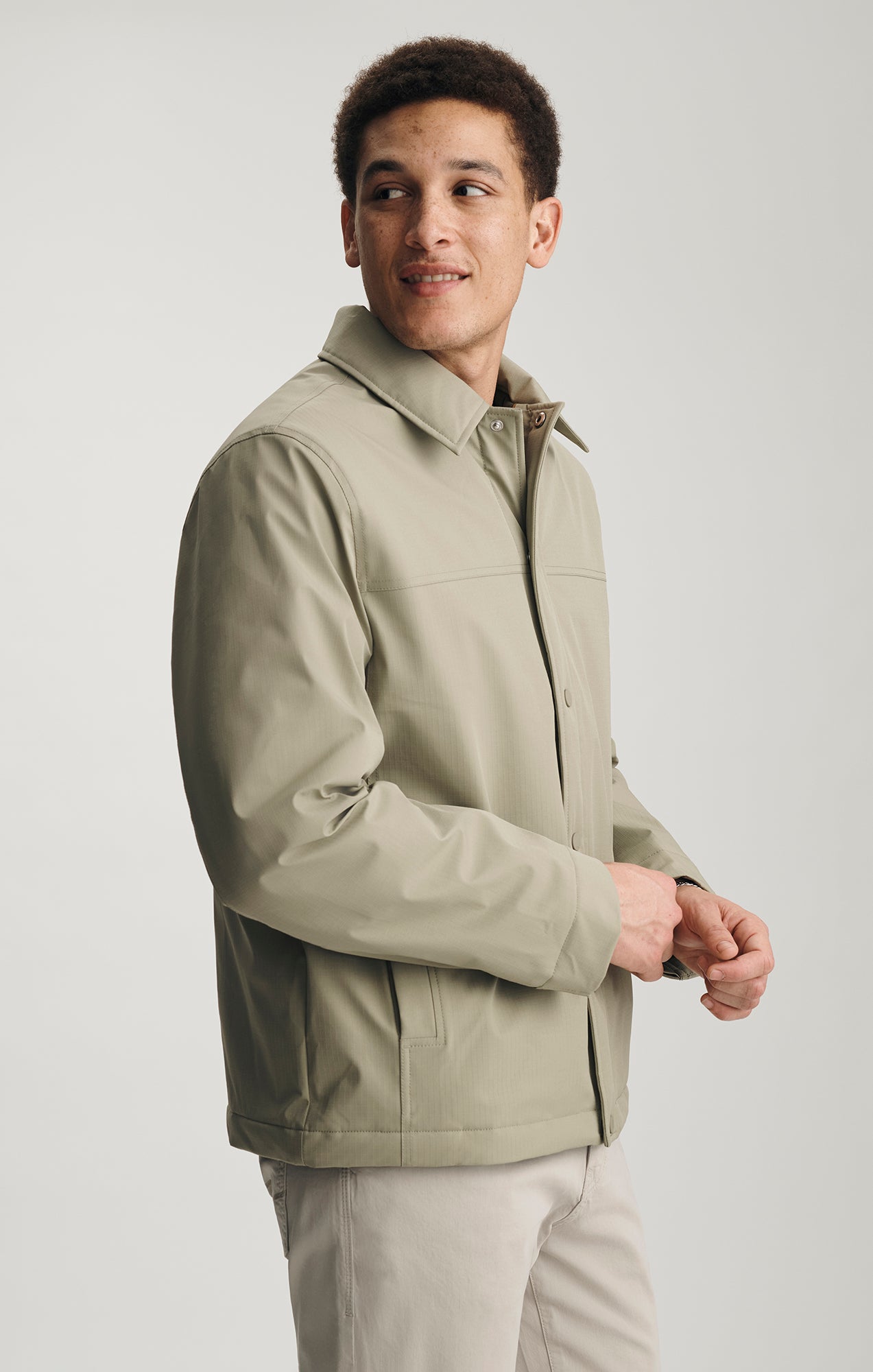 PADDED COACHES JACKET IN OVERLAND TREK