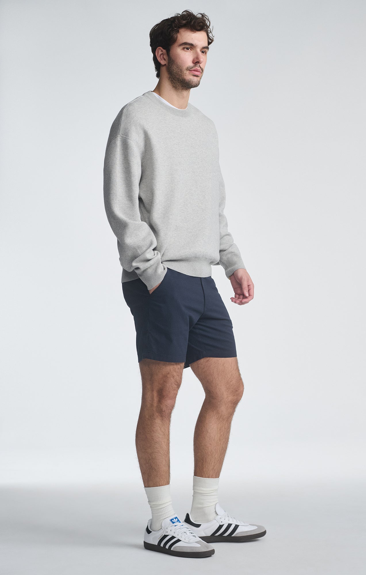 NATE SHORTS IN NAVY SEERSUCKER - Mavi Jeans