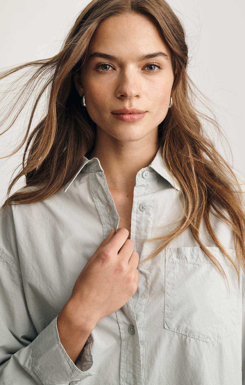 LONG SLEEVE BUTTON-UP SHIRT IN HIGH-RISE - Mavi Jeans