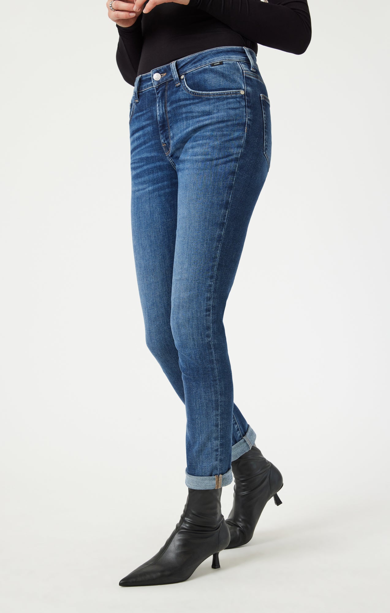 KATHLEEN SLIM BOYFRIEND IN SHADED FEATHER BLUE - Mavi Jeans