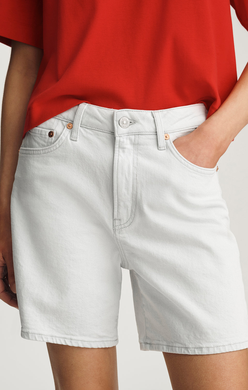 HEIDI LONG SHORTS IN LIGHT SKY CLASSIC BLUE - Mavi Jeans