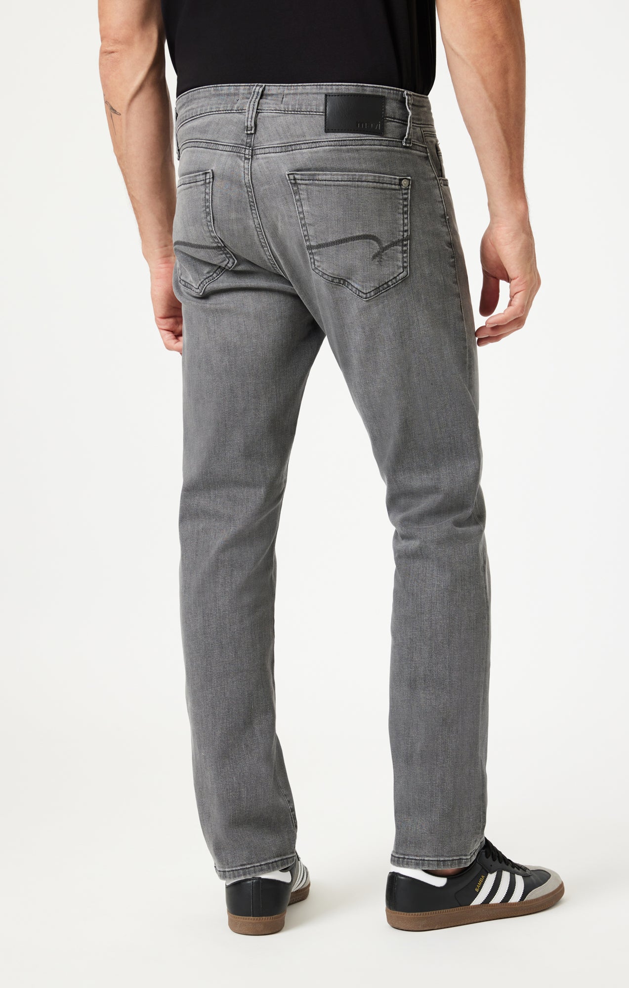 ZACH STRAIGHT LEG IN MID SMOKE BRUSHED WILLIAMSBURG - Mavi Jeans