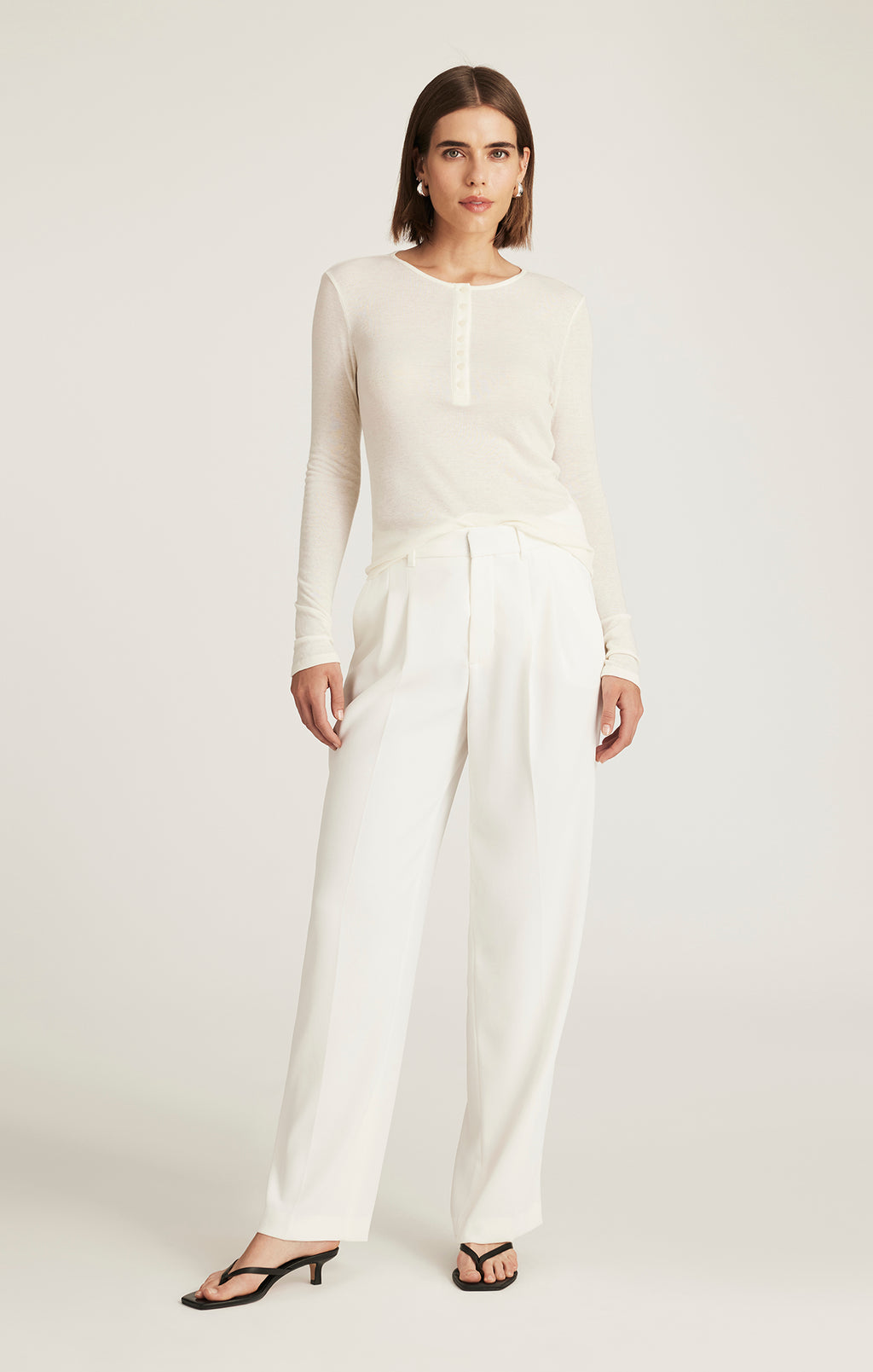 EDITION STRAIGHT LEG PANTS IN COCONUT MILK - Mavi Jeans