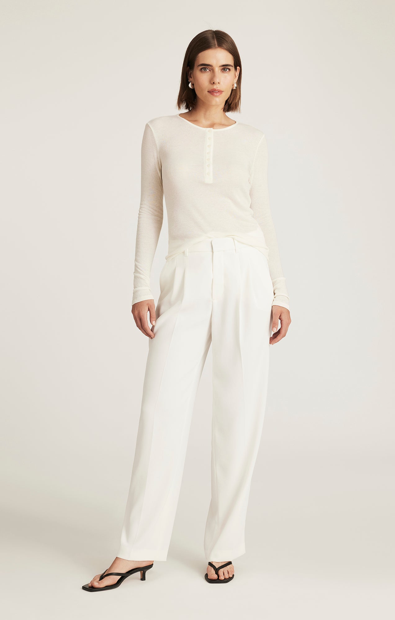 EDITION STRAIGHT LEG PANTS IN COCONUT MILK - Mavi Jeans