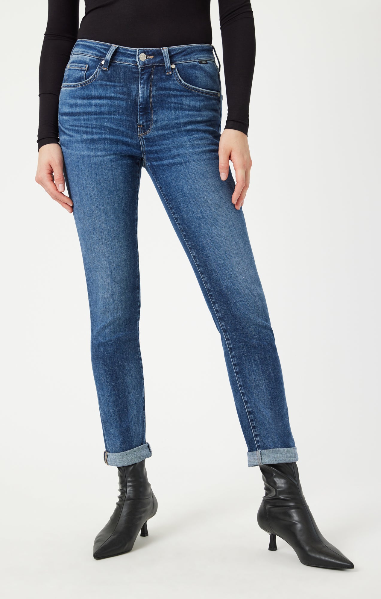 KATHLEEN SLIM BOYFRIEND IN SHADED FEATHER BLUE - Mavi Jeans