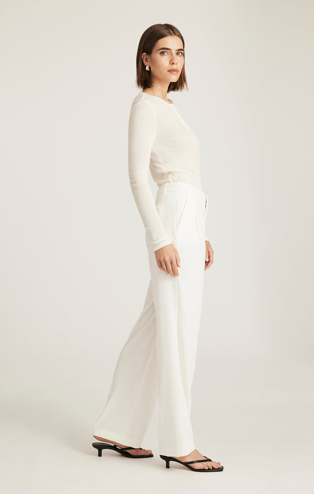 EDITION STRAIGHT LEG PANTS IN COCONUT MILK - Mavi Jeans