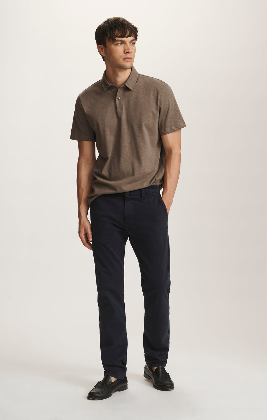 MILTON SLIM STRAIGHT CHINO IN DARK NAVY CASUAL TWILL - Mavi Jeans